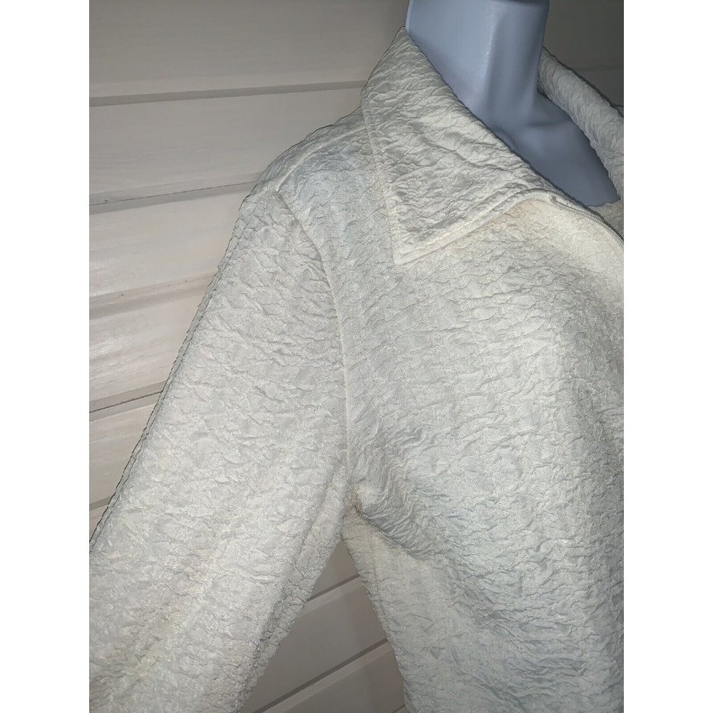 Laura Ashley Ivory Textured Tank Top And Jacket Set S… Gem